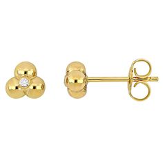 Add an elegant finishing touch to any ensemble with these diamond-accented Stella Grace 14k gold stud earrings. Click on this JEWELRY & WATCHES GUIDE to learn about fit, styles, materials and more! Add an elegant finishing touch to any ensemble with these diamond-accented Stella Grace 14k gold stud earrings. Click on this JEWELRY & WATCHES GUIDE to learn about fit, styles, materials and more! FEATURES Length: 5.2 mm Backings: post Nickel free Metal: 14k gold Finish: polished Packaging: boxedDIAMOND DETAILS Total weight: less than 1/10 ct. Color grade: GHI Clarity: I2, I3 Shape: round Setting: bezel Diamond weights are approximate. Diamond Total Weights may vary between .01 and .13 ct. Some diamonds consist of fewer than 17 facets. Gemstones may have been treated to enhance their appearance Gold Stud Earrings, Gold Stud, Bezel Diamond, Gold Earrings Studs, Gold Studs, Jewelry Earrings Studs, Gold Finish, Gold Diamond, Jewelry Watches