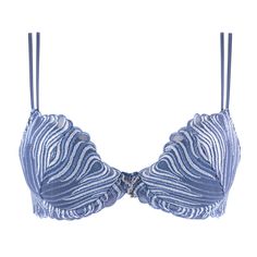 Push-up bra LOUISA BRACQ Astral Rays Elegant Blue Bra With Adjustable Straps, Party Push-up Bra Partially Lined, Party Push-up Partially Lined Bra, Party Low-cut Bra With Adjustable Straps, Evening Underwire Bra With Removable Pads, Party Underwire Bra With Lined Body, Party Push-up Bra With Adjustable Straps, Party Full Cup Bra With Padded Cups, Party Full Cup Padded Bra