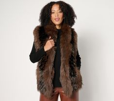 For rooftop parties, outdoor dining, and fresh-air festivities of all sorts, ditch the outfit-covering coat in favor of this statement-making special-edition vest that keeps with the classy dress code. From Donna Salyers Fabulous Furs. Rooftop Party, Vest With Pockets, Fabulous Furs, Faux Fur Vest, Faux Fur Vests, Fur Vest, Dress Code, Classy Dress, Dress Codes