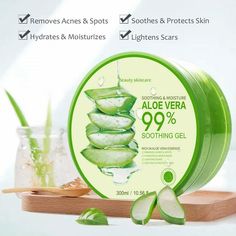 100% FROM PLANT: Our natural aloe vera gel is made from the inner fillet of whole Aloe Vera leaves and contains 99% aloe vera. It is mild to the skin and can be used to moisturize the face, arms, legs and hair. MOSTURIZING AND SOOTHING: This cold-pressed aloe vera gel is rich in natural antioxidants and minerals that will deeply penetrate your skin with superior hydration. Use it daily for healthier and younger skin. FOR ALL YOUR FAMILIES: With no artificial color, fragrance and alcohol added, i Nature Republic Aloe Vera, Oily Skin Remedy, Natural Aloe Vera, Natural Kitchen, Soothing Gel, Aloe Gel, Nature Republic, The Face Shop, Aloe Vera Leaf