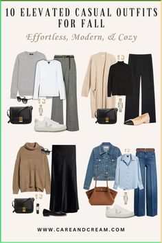 Style After 50 What To Wear, Modern Authentic Style, How To Pack For Italy In October, Cool Toned Fall Outfits, Old Money Cold Weather Outfits, Fall Amsterdam Outfits, One Base Different Outfits, Fall Work From Home Outfits, London Fall Outfits Travel