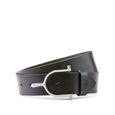 Full-grain leather and an equestrian-inspired buckle make the Spur II Belt into an instant favorite. It's dressy enough for the show ring and stylish enough for everywhere else. Spur II Belt | Product Features : 0 : Equestrian buckle design | Women's Spur II Belt in Black Leather, Size: Large by Ariat Ariat Belts, Equestrian Belts, Grey Socks, Green Cap, Pink Cap, Women's Spurs, Reversible Belt, Black Fits, All Colors