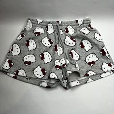 Brand New Without Tag Sanrio Hello Kitty Women's Shorts Gray Size S Hello Kitty Boxers, Better 2024, Sanrio Clothes, ماثيو ماكونهي, Board Pictures, Kitty Clothes, Hello Kitty Clothes, Hello Kitty Accessories, Cute Pajamas