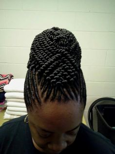 Yeboyebo Hairstyles 2020, Black Braided Hairstyles Updos, Cornrow Updo Hairstyles, Flat Twist Hairstyles, Braided Hairdo, Hair Braiding Styles, African Hair Braiding, Goddess Braids Hairstyles