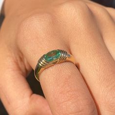 14k Solid Gold Majestic Paraiba Tourmaline Ring for Women with Yellow White Rose Color Options. Dainty Design Green Gemstone Statement Ring. Bold and Chunky Dome October Birthstone Ring for Her.  Perfect jewelry for everyday use and to complete your each look with a simple touch by Norm Jewels.    Ring Details  ❥ Gold KT: 14k 18k 10k Solid Gold  ❥ Gold Color Options: Yellow Gold, White Gold, Rose Gold  ❥ Bottom Width: 1.54 mm  ❥ Top Width: 5.57 mm  ❥ Thickness: 1.38 mm  ❥ Gemstone: AAA Grade Lab Heirloom Green Oval Opal Ring, Green Oval Opal Ring With Bezel Setting, Oval Tourmaline Emerald Ring In Yellow Gold, Oval Opal Ring For May Birthstone, Classic Oval Tourmaline Emerald Ring, Oval Tourmaline Ring For May Birthstone, Oval Tourmaline Emerald Ring For Anniversary, Oval Emerald Ring In Fine Jewelry Style, Oval Tourmaline Emerald Ring With Bezel Setting