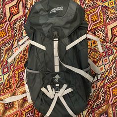 Jansport Katahdin 50l Hiking Pack. Adjustable Yoke. Never Used. Hiking Bag L.l.bean, Black Anti-theft Bags For Hiking, Hiking Pack, Hiking, Man Shop, Black