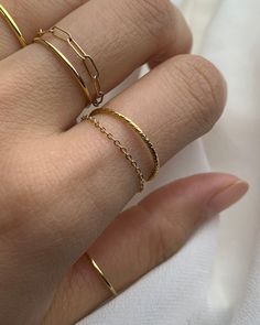 Available in Stelring silver, gold filled and 14k Gold! Modern and timeless Flat Bar Link Chain Eternity Band Ring Perfect as a stacking ring or by itself. # Statement rings chain ring thick chain gold chain rings statment ring cuban link chain 14K gold filled everyday ring jewelry rings ■ SHIPPING UPGRADES You can find shipping upgrades options in the drop bar menu when you check out. * Within the U.S Regular First-class : 2-6 business days Priority : 2-3days Express : 1-2 days * International Minamilist Rings, Permanent Ring Jewelry, Chain Rings Aesthetic, How To Layer Rings, Permanent Jewelry Rings, Permanent Jewelry Ring, Elegant Everyday Metal Chain Ring, Minimalist 14k Gold Rings With Chain Detail, Minimalist Everyday Gold Chain Ring