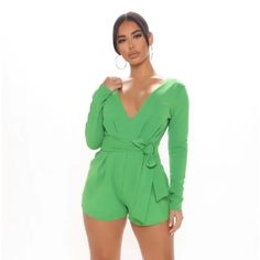 Beautiful Bright Green Romper Size: Xs Never Been Worn* Perfect Condition Cute Spring Party Jumpsuits And Rompers, Green Jumpsuits And Rompers For Brunch, Cute Green Jumpsuits And Rompers For Spring, Green Jumpsuits And Rompers For Spring Brunch, Spring Green Jumpsuits And Rompers, Spring Brunch Green Jumpsuits And Rompers, Chic Green Spring Jumpsuits And Rompers, Trendy Green Jumpsuits And Rompers For Spring, Spring Mini Length Solid Jumpsuits And Rompers