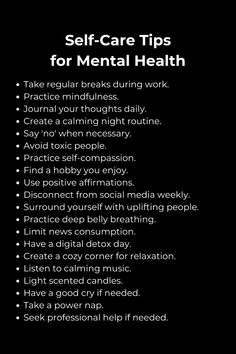 #selfcare #selfcareideas #mentalwellness #Naturalwellness #mentalhealth #mentalhealthawareness #adviceforgirls Detox Day, Finding A Hobby, Counseling Psychology, Calming Music, Academic Motivation, Positive Living, Mental Wellbeing, Care Quotes, A Day In Life