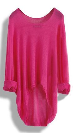 Casual Solid Asymmetrical Sweater, Casual Asymmetrical Sweater, Pink Sweater For Summer Layering, Oversized Asymmetrical Spring Sweater, Oversized Asymmetrical Sweater For Spring, Casual Spring Sweater With Asymmetrical Hem, Casual Sweater With Asymmetrical Hem For Spring, Casual Pink Asymmetrical Top, Casual Pink Top With Asymmetrical Hem