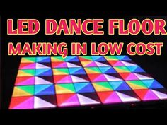 the words led dance floor making in low cost