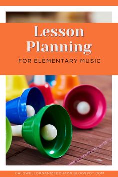 the cover of lesson planning for elementary music