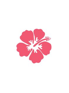 a pink flower on a white background with the words hiloa written below it