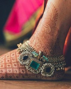 Bridal Anklet, The Significant Traditional Indian Pride Ornament For A Bride! | Weddingplz Wedding Anklets Brides Indian, Indian Bridal Anklet, Traditional Anklets Indian, Indian Designer Jewellery, Indian Anklets Bridal Payal, Traditional Indian Jewellery Gold, Bridal Anklets Indian Silver, Bridal Payal Designs, Bridal Ornaments Indian