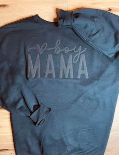 Unisex BLACK sweatshirt made with PUFF VINYL. Black On Black Puff Vinyl, Diy Sweatshirt Ideas Vinyl, Puff Vinyl Designs, Black T-shirt With Ribbed Cuffs For Fall, Cozy Black Sweatshirt For Streetwear, Cozy Black Cotton Sweats, Cozy Black Sweats For Streetwear, Cozy Black Sweatshirt For Loungewear, Cozy Black Sweats For Fall