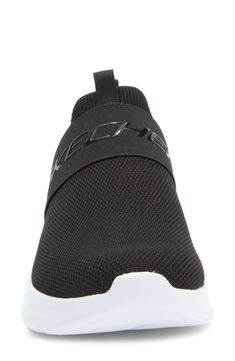 An ultraflexible outsole grounds this comfort-focused slip-on featuring an engineered-mesh upper and supportive footbed. Textile upper and lining/synthetic sole Imported Nordstrom Rack, Womens Sneakers, Slip On, Nordstrom, Black White, Mesh, Black And White, Sneakers, White