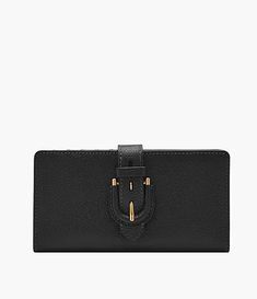 Harwell Tab Bifold - SL10032001 Black Bifold Wallet, Animal Hide, Water Usage, Black Hardware, Leather Interior, Interior Details, High Quality Leather, Design Elements, Fossil