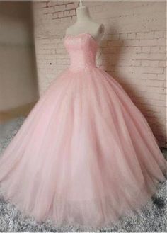 Sweet 16 Gowns, Pink Sweet 16, Pink Ball Gown, Off Shoulder Evening Dress, Pink Tulle, Ball Gowns Prom, Quince Dresses, Prom Dresses Ball Gown, Formal Dresses For Women