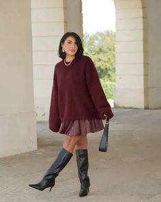 Elevate your autumn wardrobe with our versatile lightweight sweater, designed for comfort and style. Perfect for layering over a tank or under a jacket, this sweater offers the ideal balance of warmth and breathability. Dress it up for a night out or keep it casual for everyday wear—it's a must-have for any fall outfit! #FallOutfit #FallDateNightOutfit #FallAesthetic #LightweightSweater #AutumnFashion Best Fall Boots, Fall Boots, Wardrobe Outfits, Loose Pullover, Knitted Tops, Mohair Sweater, Boots Fall, Knit Fashion, Casual Pullover