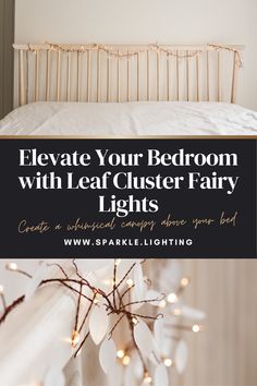 Leaf Cluster Fairy Lights for Bedroom Childrens Bedroom Lighting, Lights Around Mirror, Kids Bedroom Accessories, Fairy Lights Decor, Kids Rooms Inspo