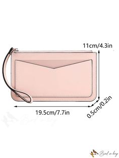 BirdinBag - Stylish & Functional Womens Long Slim Wallet with Zipper Pocket - Ideal for Cards, Cash, Coins, Receipts Daily Use Wallets With Zipper Pocket, Pouch Wallets With Zipper Pocket For Daily Use, Wallets With Zipper Pocket For Daily Use, Daily Use Coin Purse With Zipper Closure, Rectangular Pouch With Card Slots, Beige Pouch Coin Purse With Zipper, Trendy Handheld Wallet With Zipper Closure, Daily Use Handheld Coin Purse With Card Slots, Handheld Wallets With Card Slots For Daily Use