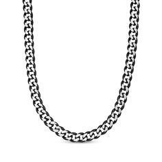 Express your stylish self with the bold dual-finish look of this curb chain necklace. solid stainless steel with black ion plating 11mm links 30 inches with box clasp Photoshop Hair, Curb Chain Necklace, Box Clasp, Black Chain, Accessories Jewelry Necklace, Curb Chain, Apparel Accessories, Jewelry Accessories, Chain Necklace