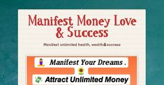 the website for manfest money love and success