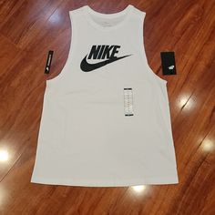 Nwt Nike Tank. Style Is Standard Fit. Casual White Nike Tank Top, White Casual Nike Tank Top, Nike Cotton Athleisure Tank Top, Nike Moisture-wicking Tank Top For Gym, Nike Sportswear Tank Top With Moisture-wicking, Nike Moisture-wicking Tank Top For Workout, Nike Functional Moisture-wicking Tank Top, Nike Tank, Nike Tank Tops