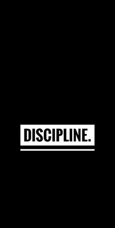 a black and white photo with the word discipline on it's bottom corner, in front of a dark background