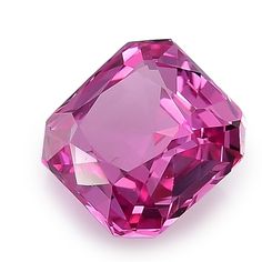 Associated to royalty and luxury, this pink, unheated Sapphire has an enduring splendor. At 2.08 carats, this gem measures 7.12 x 6.97 x 4.04 mm with its octagonal cut that adds to the sapphires magical aura. Just the right size for an engagement ring the sapphires vivid color will do the talking.
 check GIA Report Classic Pink Gemstones For Formal Occasions, Pink Gemstones For Formal Fine Jewelry, Pink Gemstones For Formal Occasions, Pink Gemstones With Prong Setting For Formal Occasions, Luxury Pink Gemstones For Wedding, Elegant Pink Ruby Gemstones, Formal Gia Certified Pink Gemstones, Pink Diamond Gemstones For Gift, Classic Pink Gemstones For Gifts