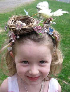 This headband is the perfect easter day addition to a festive dress for an adult or a child. Materials may very in color and size. Made to order. Crazy Hair For Kids, Easter Hat Parade, Easter Headbands, Mini Hats, Easter Hats