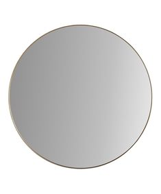 a round mirror on a white background