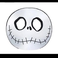 a close up of a face on a white background with the words happy halloween written in black