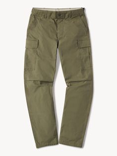 Military-inspired cargo pants in lightweight cotton poplin. | Buck Mason Men's Parachute Poplin Jungle Cargo Pants in Tanker Green Venice Wash, Size 38 | Cotton Jefferson White, Buck Mason, Vintage Military, Military Inspired, Cargo Pant, Suit Shop, Men Winter, Wedding Suits, Cotton Poplin