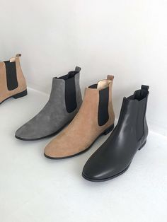 Editor's Note2comm presents lovely and feminine footwear that is comfortable and practical.- Soft and durable cow leather used- Light weight and round shaped toe- Attractive chelsea boots design- Comfortable to wear with the banding detailMeasurements(in.)- Size: KR 230MM ~ KR 250MM (US 6 - 8)- Heel Height: 1.97 in. *Fits true to the size. Composition & Care- Upper: Cow Leather / Lining: Pig Skin- Natural leather may have fine scratches and wrinkles- Bright leather can get stained Chelsea Boots With Suede Lining And Round Toe, Modern Suede Chelsea Boots With Round Toe, Modern Chelsea Boots With Round Toe, Feminine Footwear, Boots Design, Dark Outfits, Shoes Boots Ankle, Pig Skin, Designer Boots