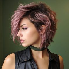 50 Chin Length Haircuts: Chic Styles for a Trendy Look In 2023 Asymetrical Haircut, Bob Hairstyle Ideas, Shaggy Bob Haircut, Waves Haircut, Trendy Bob, Chin Length Haircuts, Short Shaved Hairstyles, Asymmetrical Haircut, Trendy Bob Hairstyles