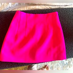 Never Worn High Waisted Pink Mini Skirt Pink Fitted Elegant Skort, Elegant Pink Fitted Skort, Elegant Fitted Pink Skort, Zara Mini Skort For Party, Trendy Fitted Zara Skort, Zara Pleated Mini Skirt For Party, Zara Stretch Mini Skirt, Zara Mini Skirt With Lined Detail, Fitted Zara Mini Skirt In Pink