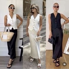 Vest Outfits For Women, Elegant Outfit Classy, Hijab Trends, European Summer Outfits, Stylish Fall Outfits, Elegante Casual, Looks Chic, European Summer