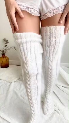 Warm Cozy One Size Socks, Cozy Warm One Size Socks, Warm Cozy One-size Socks, Cozy Warm One-size Socks, Winter White Knee-high Stockings, White Knee-high Winter Stockings, Comfy Warm Socks For Winter, Warm Comfortable Socks, Cozy Knee-high Socks For Stocking Stuffers