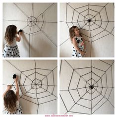 Idée déco Halloween dernière minute! (Avec 3 fois rien!) - Allo Maman Dodo Simple Halloween Diy Decor, Deco Halloween Diy, Halloween Room Ideas, Home Made Halloween Decorations, Halloween Scary Decorations, Last Minute Halloween Decorations, Halloween Room Decor Diy, Halloween Mats