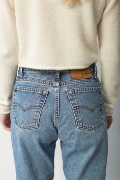 Everyone loves a good pair of vintage Levi's. - 100% Cotton - Zipper fly - Made in the USA - Note: Raw hem Levi’s Vintage Jeans, Levi Outfits Women, Levi Outfits, Vintage Levis Outfit, Levis Outfit, Vintage Levis Jeans, Levis Women, Levi's Jeans, Vintage Jeans