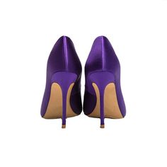 Shop Purple Bridal Satin Court Shoes 4 inches Stilettos Slip-On High Heel Pumps color Purple for Party, Wedding, Work with worldwide Free shipping & Free return. Court Shoes, Heel Pumps, Shoe Size Chart, High Heel Pumps, Party Wedding, Christian Louboutin Pumps, Color Purple, Pumps Heels, High Heel