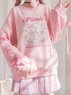 Kawaii Hoodies, Oversize Sleeves, Hoodie Size Chart, Cute Crop Tops, Dress Code, Kawaii Fashion