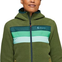 From snowy backcountry treks to wintertime wanderings downtown, the Cotopaxi Teca Fleece Hooded Full-Zip Jacket helps steady our core temp. The plush material traps warm air even when wet to keep us snug in all conditions, while its completely recycled and repurposed origin keeps our environmental impact low. Green Winter Fleece Jacket For Outdoor Activities, Green Fleece Jacket For Winter Outdoor Activities, Green Fleece Jacket With Fleece Lining For Hiking, Green Fleece Jacket With Lining For Hiking, Outdoor Green Fleece Jacket, Green Fleece Jacket For Outdoor, Outdoor Green Hooded Jacket With Fleece Lining, Fleece Hooded Jacket With Adjustable Hood For Outdoor Activities, Fleece Hooded Jacket With Adjustable Hood For Outdoor