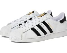 adidas Originals Superstar Foundation | Zappos.com Classic High-top Skate Shoes With Three Stripes, Classic High-top Skate Shoes With Three Stripes Branding, Classic Low-top Adidas Skate Shoes, Adidas Athletic Shoes, Adidas Originals Superstar, Adidas Originals Mens, Adidas Superstar Sneaker, Top Shoes, Christmas List