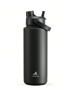 thermos stainless steel water bottle is black