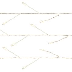 several white string lights are hanging on the wall in front of a white background with no strings