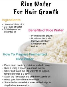 #hairtips, #hairtipsandtricks, #haircaretips, #naturalhairtips, #hairgrowthtips Magnesium Hair Growth, Diy Natural Hair Growth Recipes, Ricewater Hairgrowth Recipe, Homemade Hair Treatments For Growth, Rice Water For Hair Growth Recipe, Hair Growth Recipes Homemade, Rice Water For Hair Growth How To Use, Rice Hair Mask Recipe, How To Use Rice Water For Hair