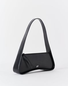 The Roma Bag - Black – lamaralondon Modern Rectangular Baguette Bag With Zipper Pocket, Modern Rectangular Baguette Bag With Zipper, Evening Satchel Bag With Zipper Pocket, Modern Rectangular Baguette Bag, Evening Shoulder Bag With Zipper Pocket And Top Handle, Evening Shoulder Bag With Top Handle And Zipper Pocket, Modern Black Baguette Bag With Top Carry Handle, Luxury Evening Bags With Zipper Pocket, Evening Shoulder Bag With Zipper Pocket