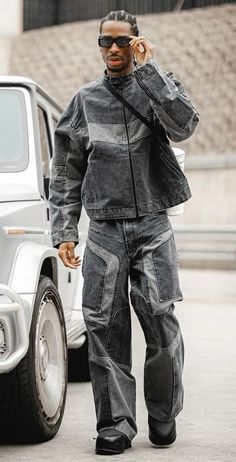 Avante Garde Mens Fashion, Mens High Fashion Streetwear, Sga Outfits, Balenciaga Outfit Men, Balenciaga Outfit Mens, Sga Fits, Avant Garde Street Style, Balenciaga Streetwear, Breakfast Outfit